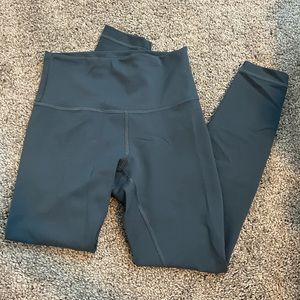 Lululemon grey blue power train leggings, size 6